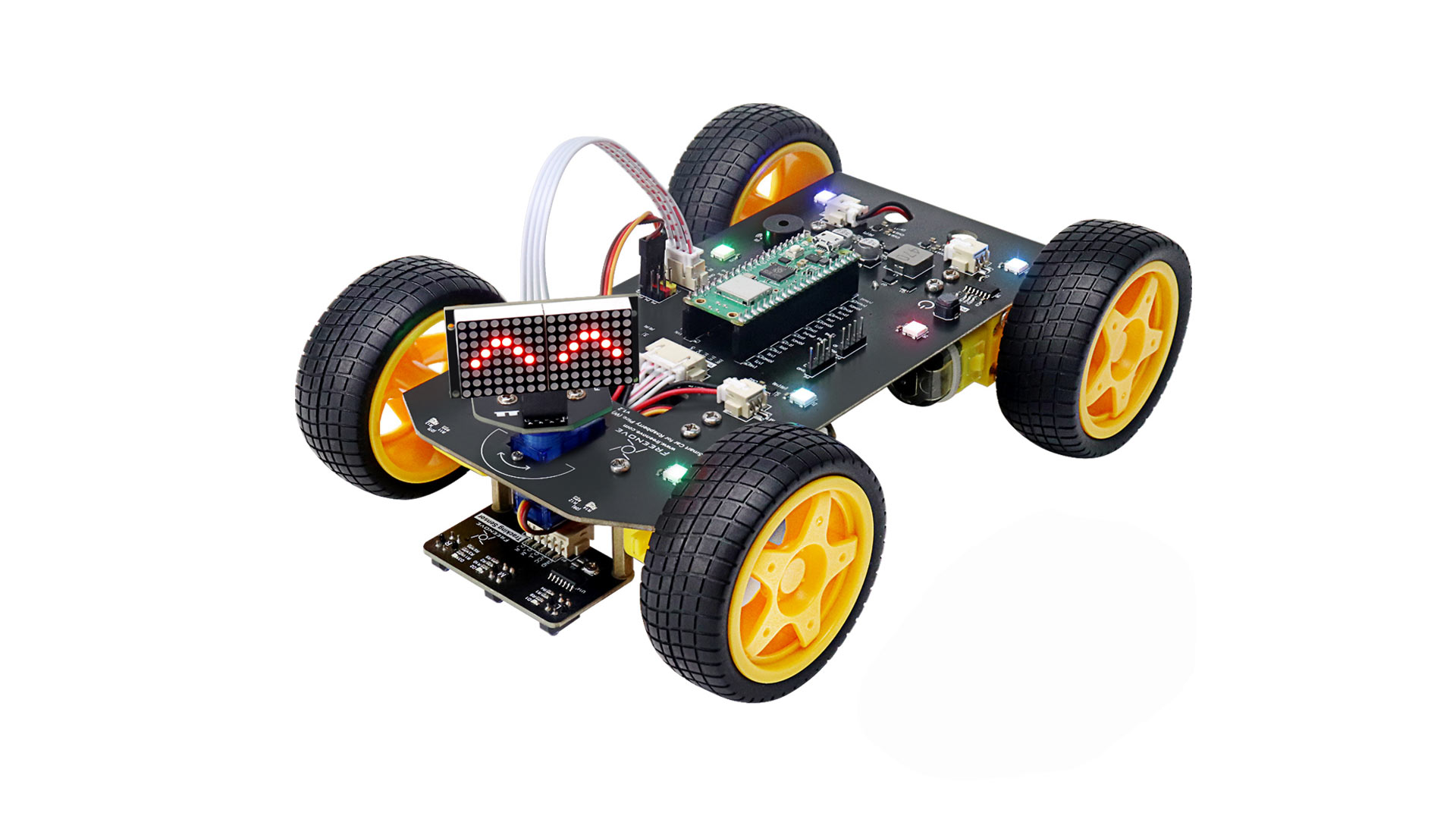 Amazon.co.jp: Freenove Raspberry Pi Pico W 用 4WD カーキット (付属